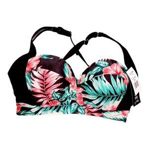 Allure By IMG Twist Bikini Top, size 12/14 NWT